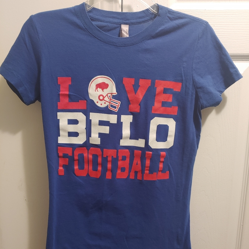 Buffalo Bills Blue Love Buffalo Football Women's short sleeves T-shirt